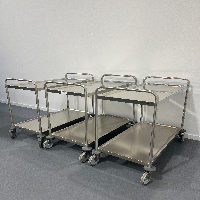 Set of 3 Trolley ( 2 shelves 1000 x 500 x 960 ) Carts, Racking, and Shelving image 1